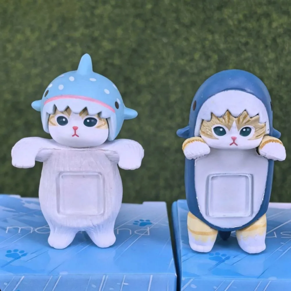 Фото Коллекционные фигурки Mofusand Blind Box Hippers: Серия «Морская жизнь» — мини-фигурки аниме-персонажей для декора телефона, компьютера, подарки на день рождения №5