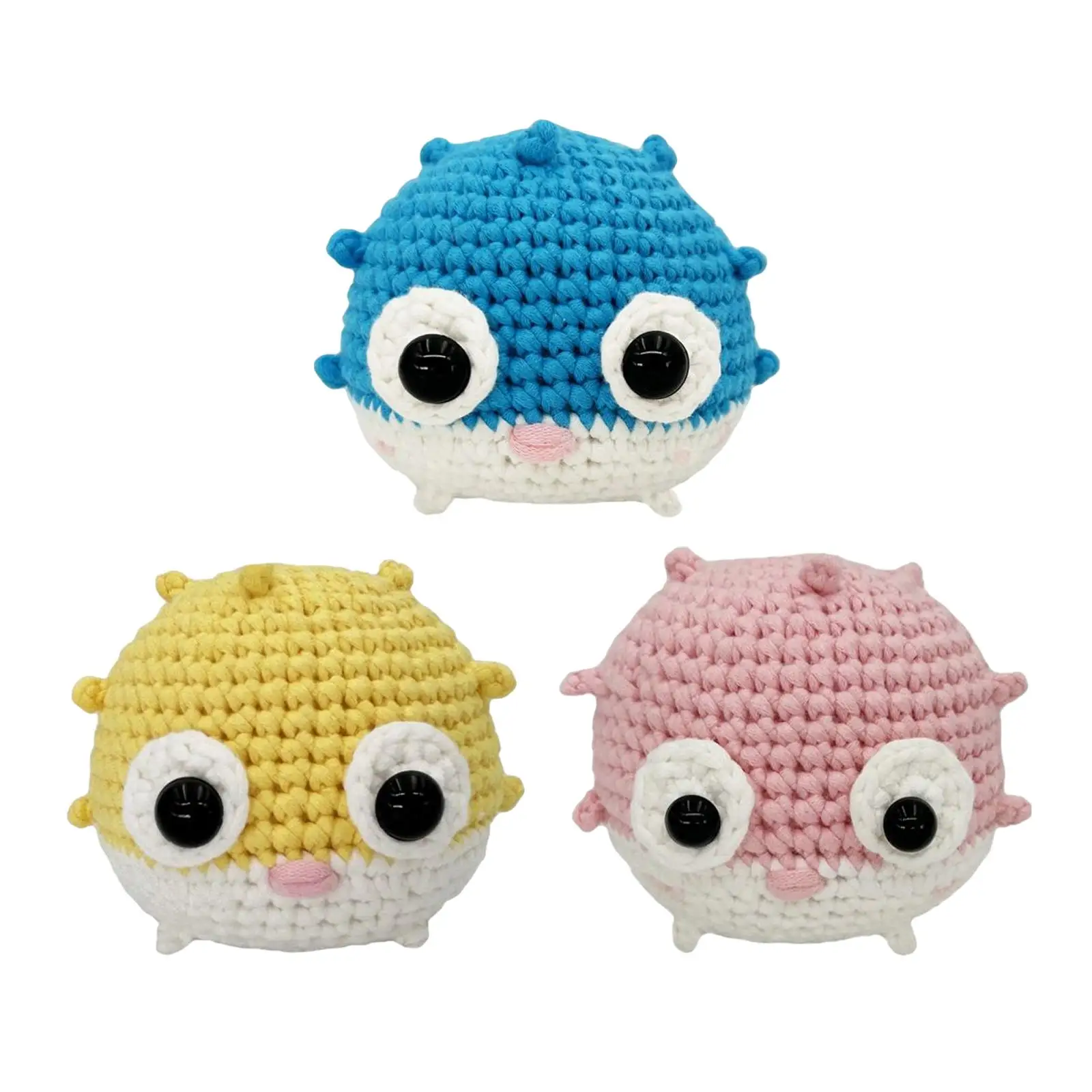 

Animal Crochet Make Your Own Starter Classic DIY Puffer Fish Doll Crochet Beginner Crochet for Birthday Gift Adults