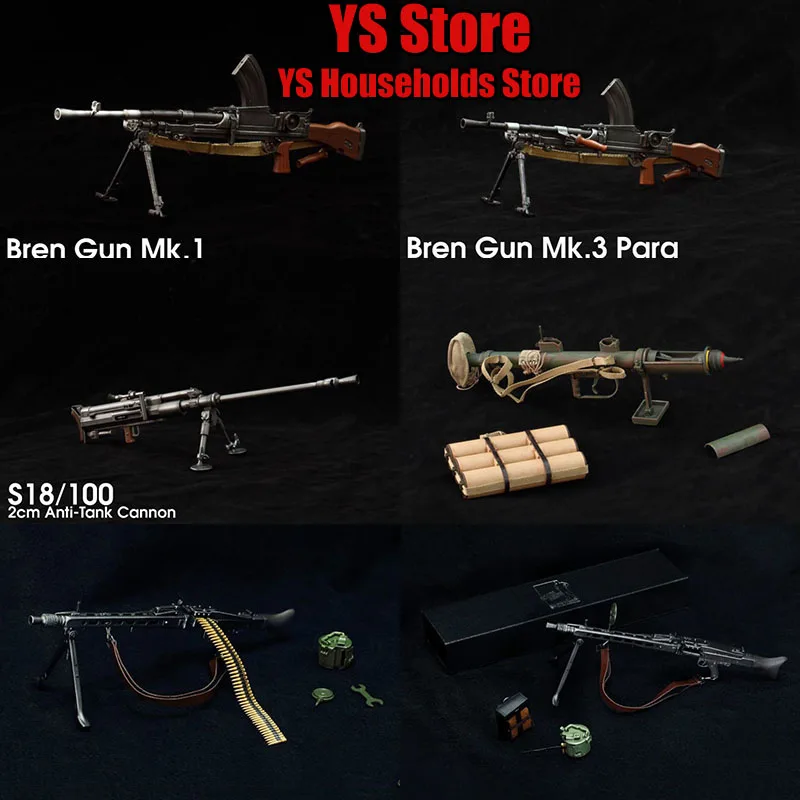 6 стилей масштаб 1/6 оружие Второй мировой войны солдат Bu llen пулемет MG42 модель