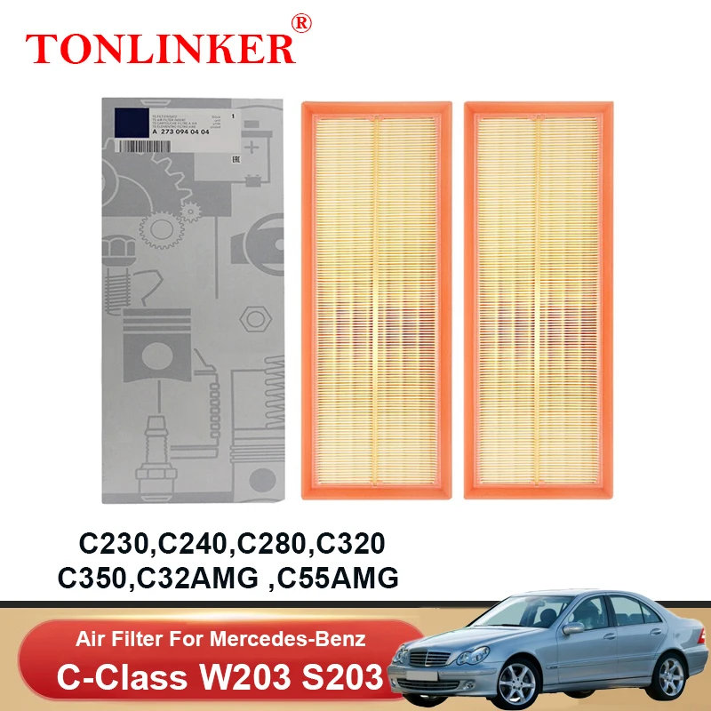 Воздушный фильтр TONLINKER A2730940004 для Mercedes Benz C Class W203 S203 2000-2007 C230 C240 C280 C320 C350 C32 C55 AMG A1120940004