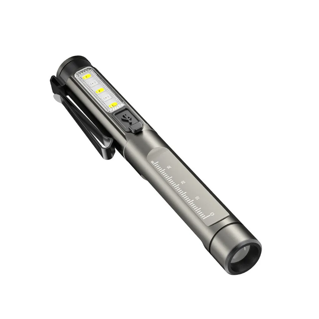 

Flashlight UV Fast Charging Skidproof Micro Lamp Batter Indicator USB Rechargeable Outdoor Lighting Inspection