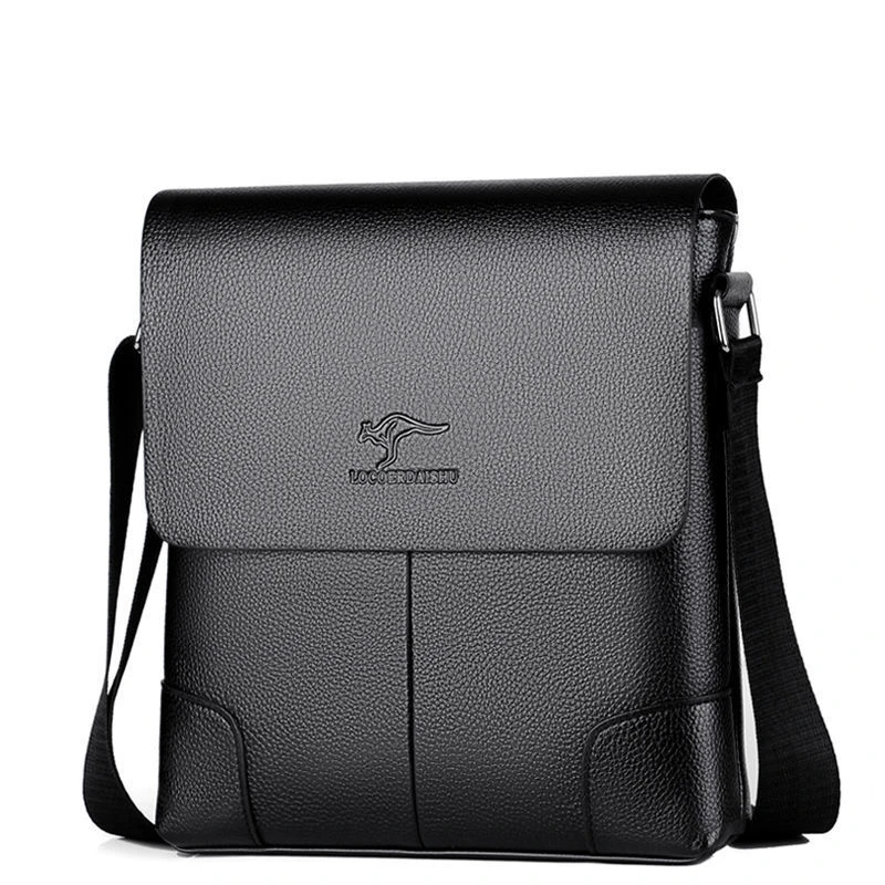 Men Crossbody Messenger Bags Business Casual Handbag Male Leather Shoulder Bag Large Capacity waterproof PU Crossbody Bag