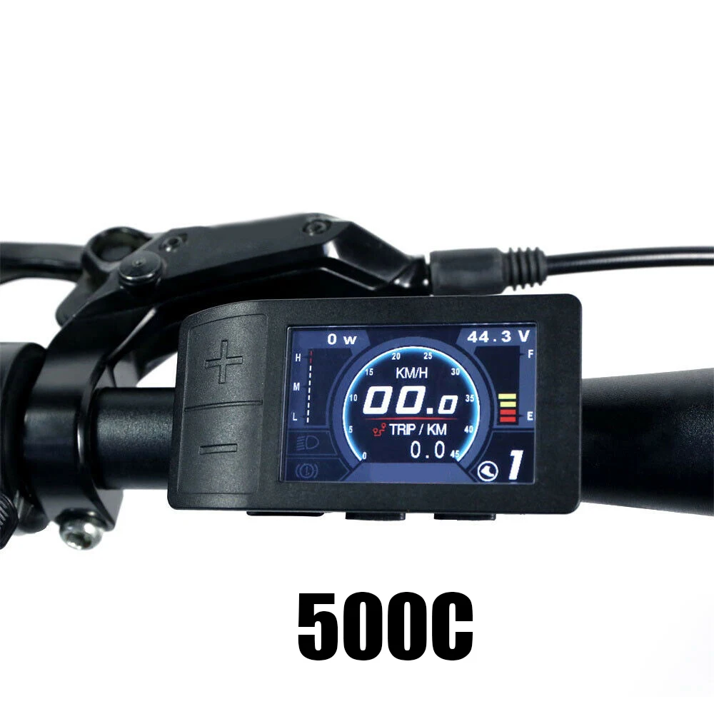 Для Bafang Ebike для BBS01 02 HD Motor 500C Цветной дисплей Улучшенная видимость 24 В/36 В/48 В