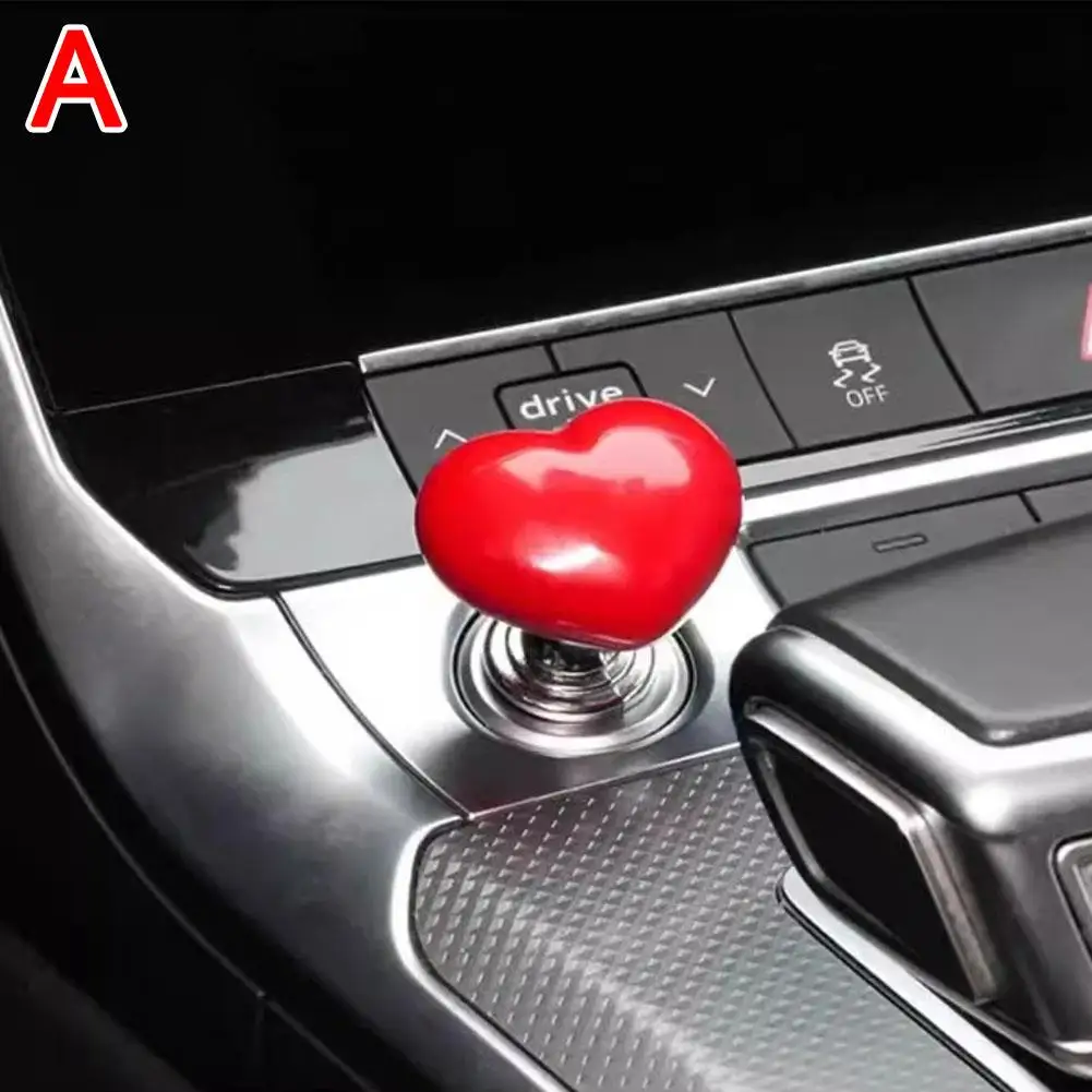 

Пусковая кнопка в форме сердца для автомобиля, пусковая кнопка для запуска и остановки двигателя автомобиля, крышка для стартера для Mazda, BMW