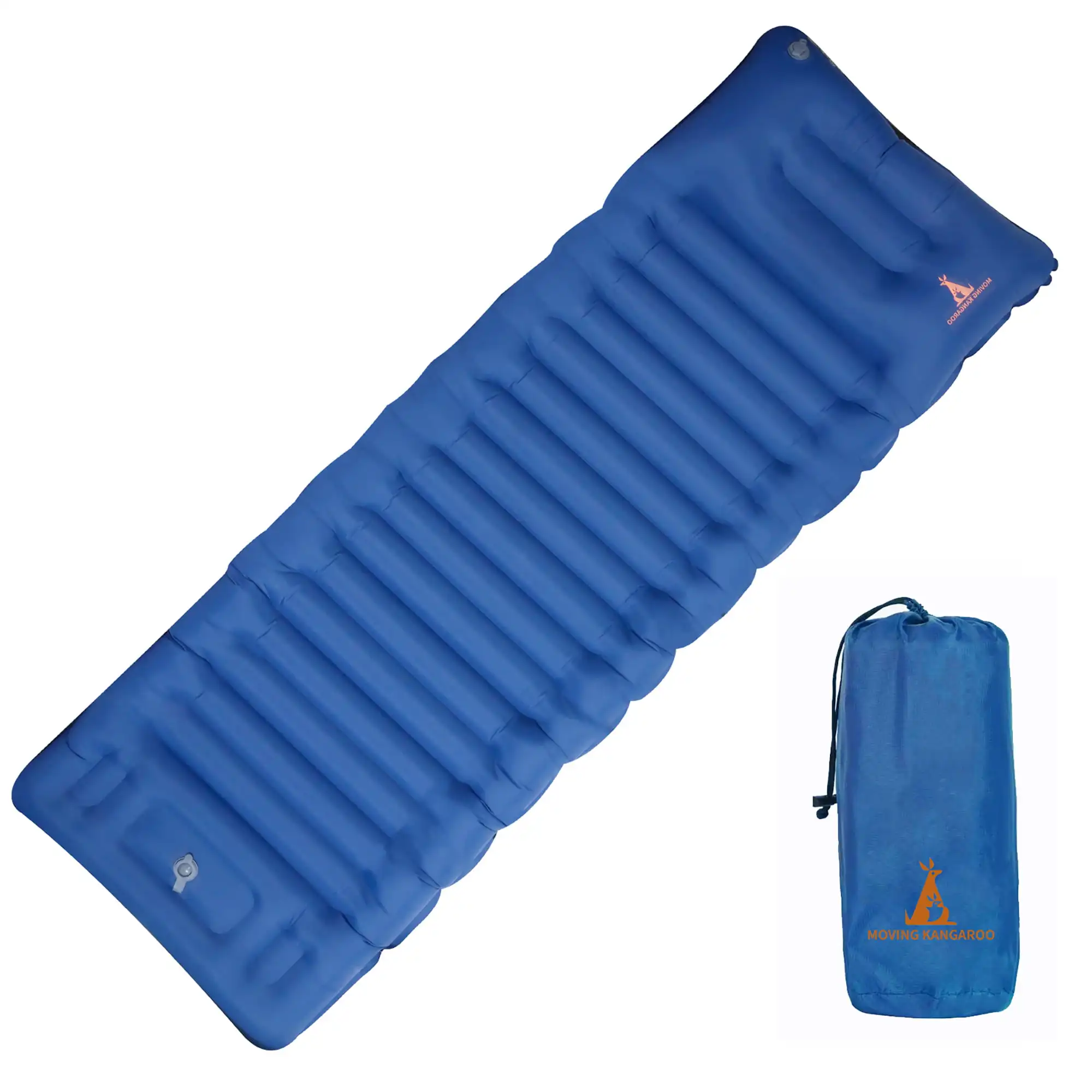 

Camping Sleeping Pad, Self Inflatable Sleeping Mat with Pillow Built-in