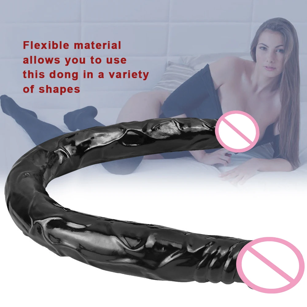 Супер длинный U-образный желеобразный двойной фаллоимитатор Вагинальный