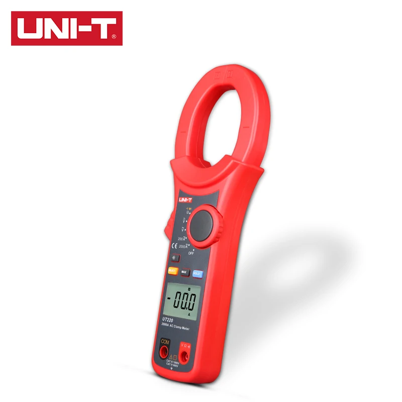 

UNI-T UT220/UT221/UT222 2000A AC / DC Clamp Meter AC / DC True RMS inrush current Low-pass filtered data storage