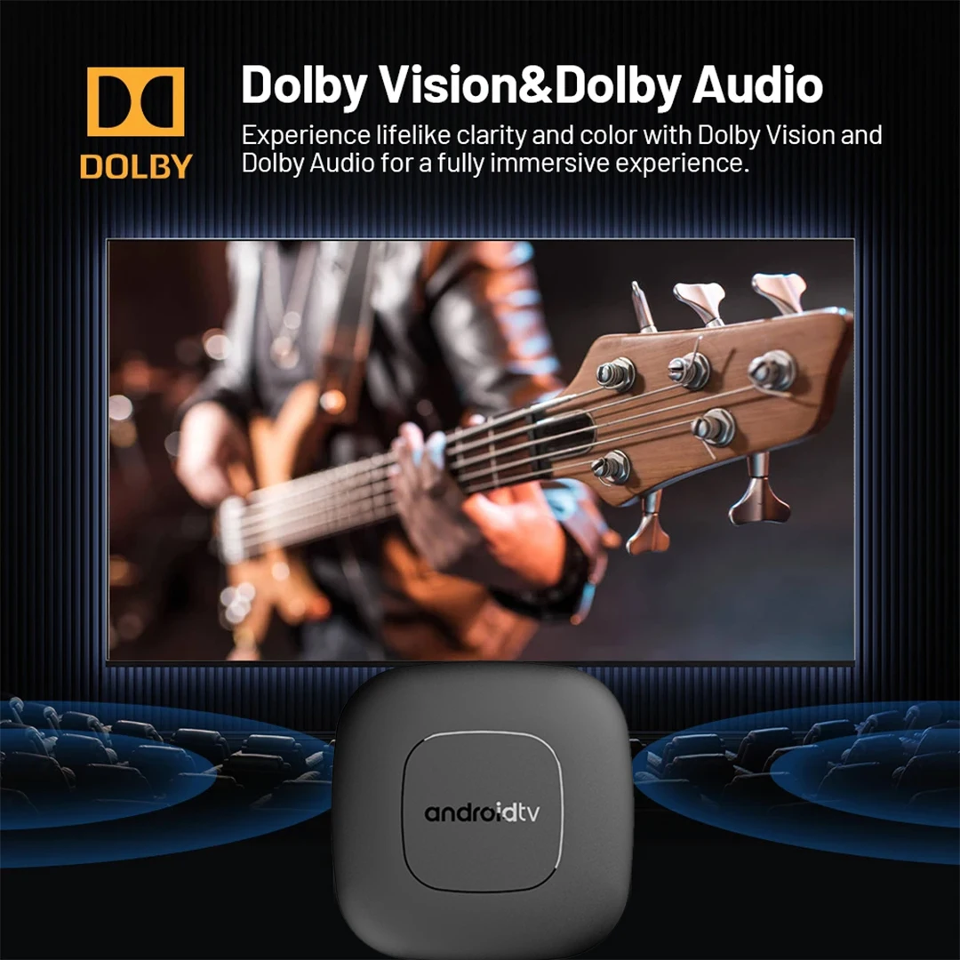 Android 14 Умный Домашний Кинотеатр TV Box Allwinner H313 Google Assistant Netflix Потоковое Передание