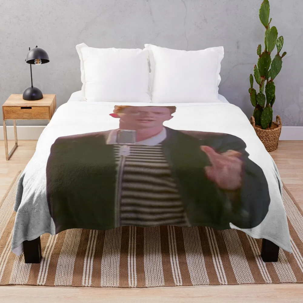 

Never gonna give you up Throw Blanket Sofa blanket knitted baby blanket