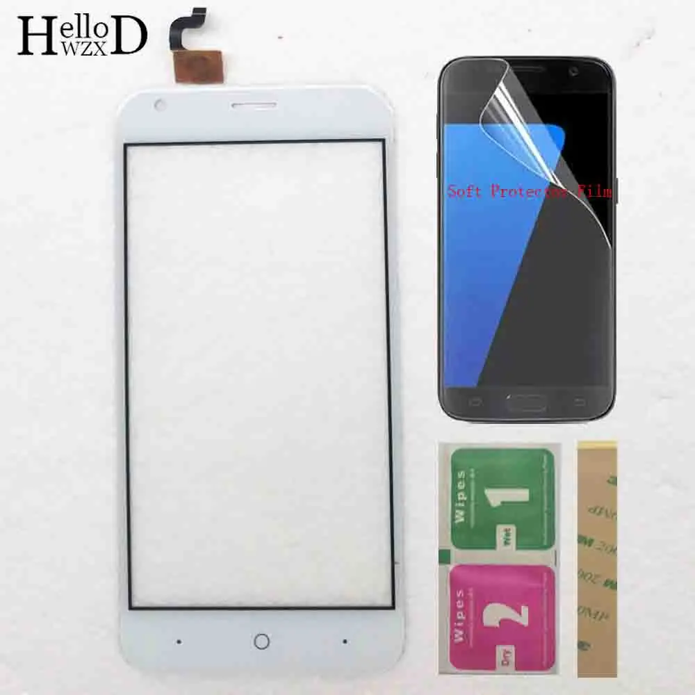 

Панель сенсорного экрана для BQ BQS 5045, планшетофон сенсорного экрана, переднее стекло, линза, датчик, защитная пленка, 3 м, клейкие салфетки