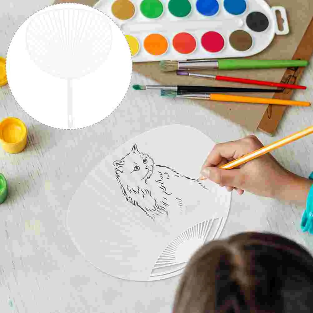 

20pcs Circular Hand Fan Making Frame Lightweight Hand Fan Firm Frame Diy Fan Making Material