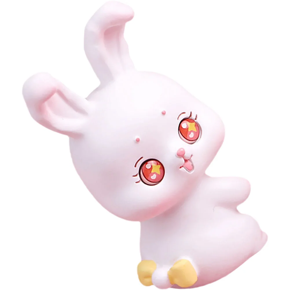 

Resin Bunny Model Ornament Rabbit Decor Landscaping Ornaments for Car Home Cake