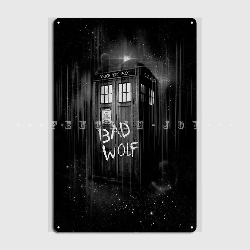 Bad Wolf Metal Sign Plaques Cave Pub Wall Pub Custom Tin Sign Poster