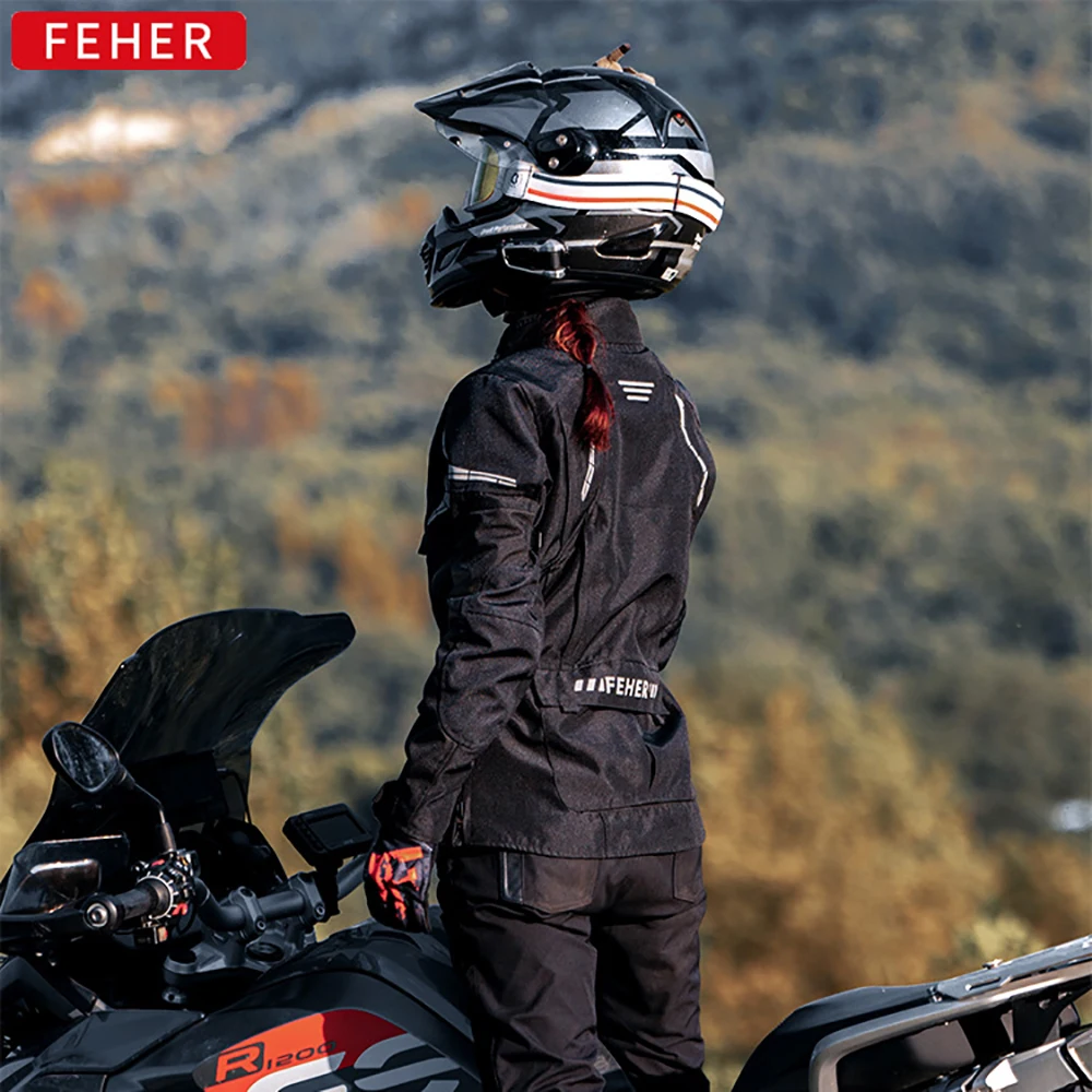 Женская мотоциклетная куртка брюки костюм модная дышащая мотокуртка для