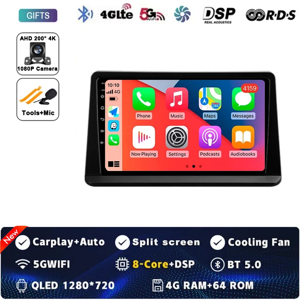 

Android 14 Carplay Auto для Mitsubishi Pajero 2 V30 V40 V20 1991-2004 Автомобильный радиоприемник Мультимедийный видеоплеер Навигация GPS WIFI 4G