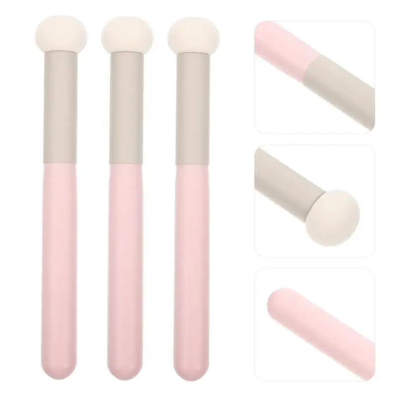 3Pcs Practical Wet Dry Dual-use Makeup Brushes Concealer Makeup Using Beauty Brushes