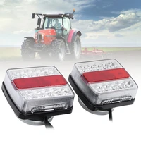 2pcs simple stable multifunctional magnetic rear light replacement for farm vehicles trailer taillight magnetic led light