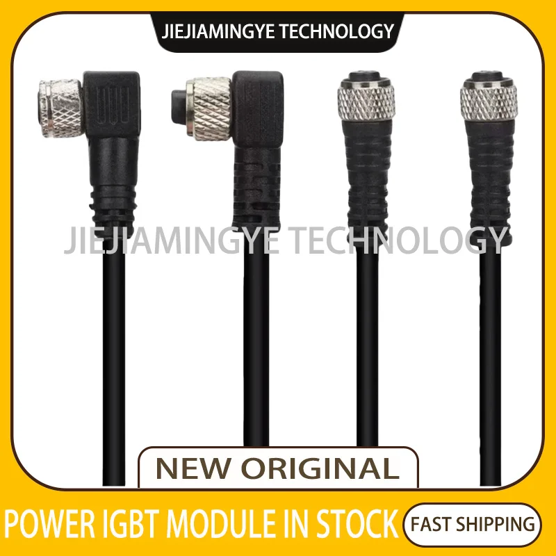 НОВАЯ соединительная линия XS3F-M8PVC3S2M XS3F-M8PVC3S5M XS3F-M8PVC3A2M XS3F-M8PVC3A5M XS3F-M8PVC4A2M XS3F-M8PVC4A5M