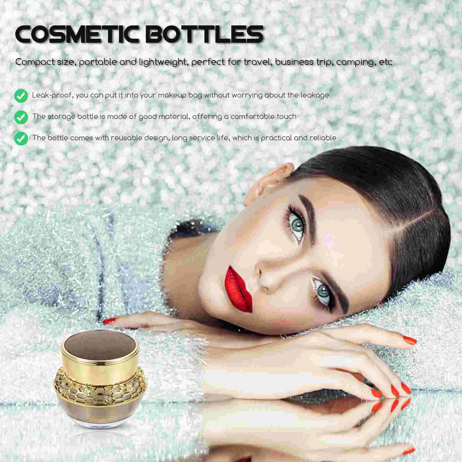 

Lotion Bottle Acrylic Travel Shower Shampoo Makeup Containers Portable Cream Dispenser Body Glass Liquids