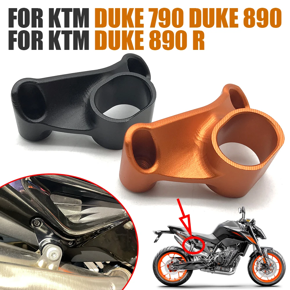 Держатель для выхлопной трубы мотоцикла, фиксированное кольцо, поддержка глушителя, кронштейн для KTM DUKE 790 DUKE790 DUKE 890 R DUKE890, подставка для глуш...