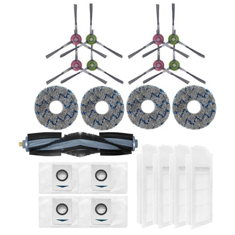 

For Ecovacs Deebot X1 Omni / Turbo Accessories Dust Bag Hepa Filter Main Side Brush Mop Pad Dustbin