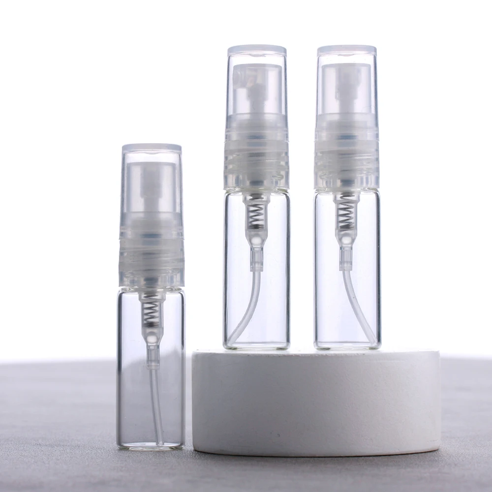 100 шт./лот 3 мл мини многоразовые флаконы для духов Портативный Стеклянный Флакон