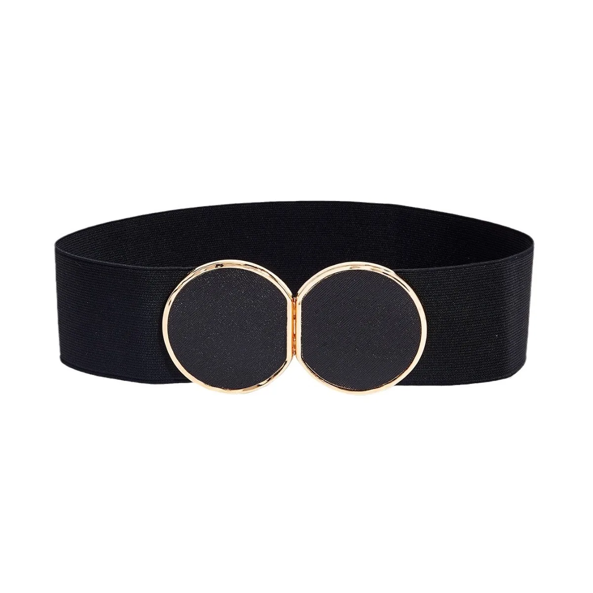 Женский ремень Модный чехол с круглой пряжкой эластичная талия Универсальный