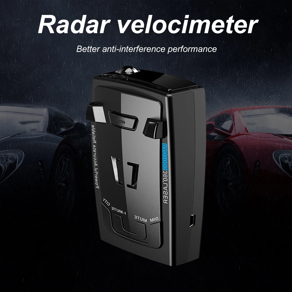 

RAD2000 Multiband Car Radar Detector 12V English Russian Laser Rador Detection Speed Alarm Warning System Auto Accessories