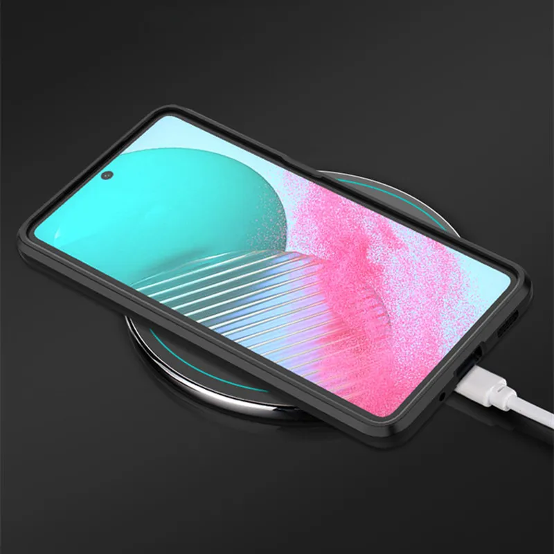 For Samsung Galaxy M54 5G Case Galaxy M54 Cover 6.7 Inch Punk Style Hard Armor Bracket Fundas Shockproof Bumper For Samsung M54