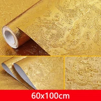 1 roll of wall sticker pvc 60100cm self stick waterproof oil proof kitchen pvc tile wall cabinet sticker drop shipping