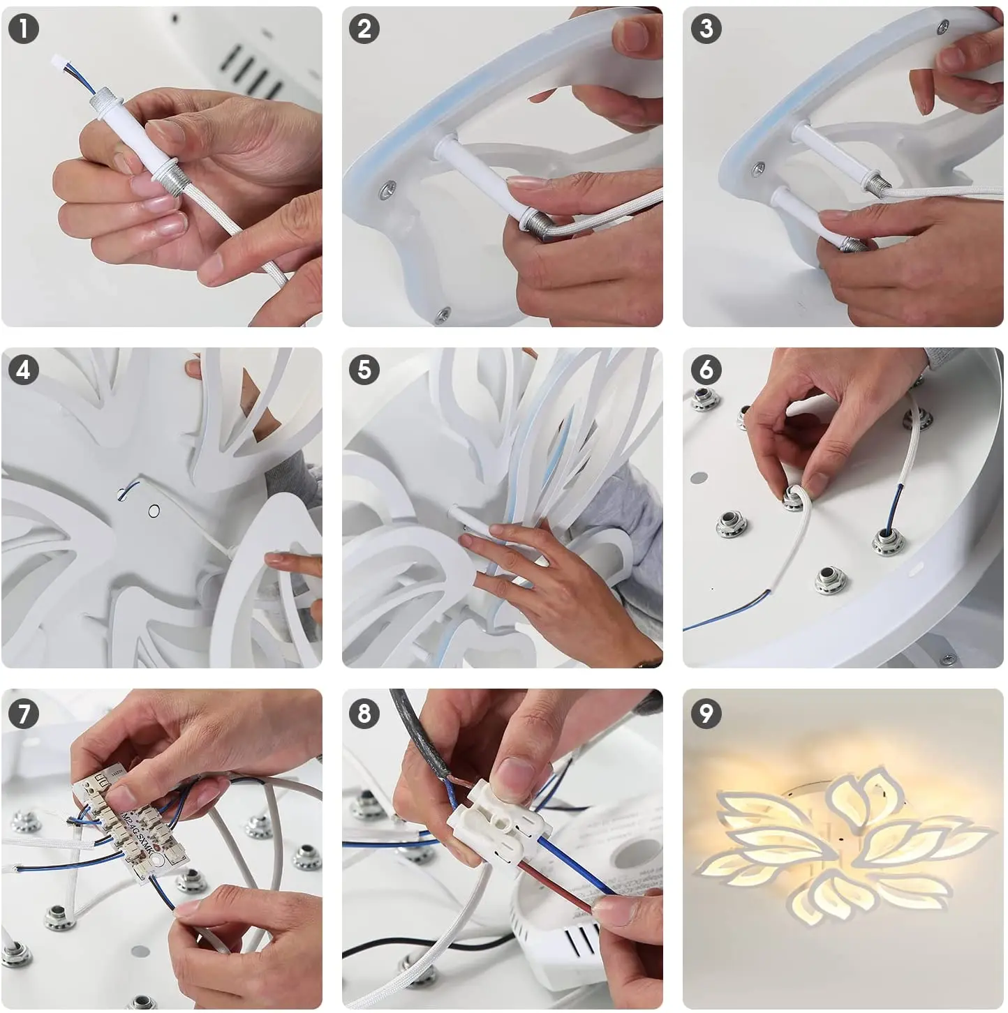 2021 современная люстра светодиодная Люстра для гостиной спальни с приложением