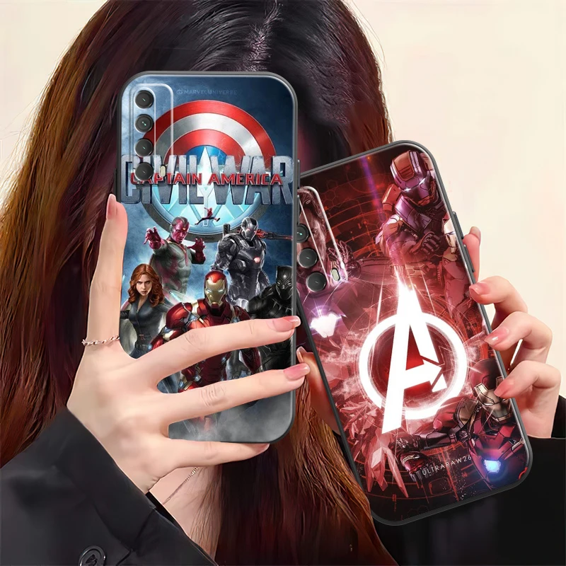 

Marvel Comics Logo Phone Case For Huawei P Smart Z P20 P30 Honor 8X 9 9A 9X 10 10 Lite Carcasa Liquid Silicon Soft
