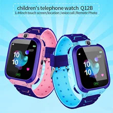Q12 Childrens Smart Watch LCD Screen Photography SOS Phone Watch for Kids With Sim Card Voice Chatting Locating for IOS Android