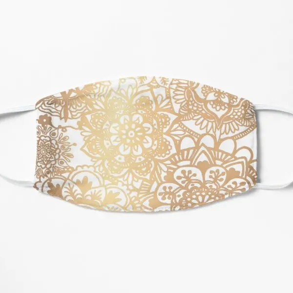 

Gold Mandala Pattern Flat Printing Face Mask Haze Health Anti Dust Mouth Fashion Protective Dustproof Beauty Sport Reusable