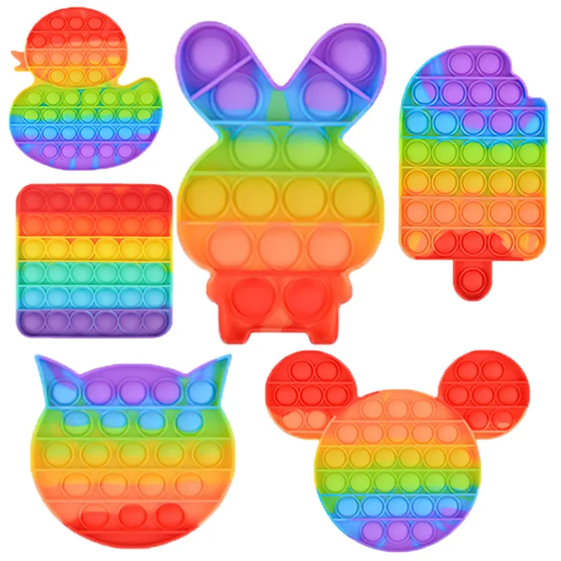 Радужная пузырьковая игрушка с животными для отдыха Интеллектуальный