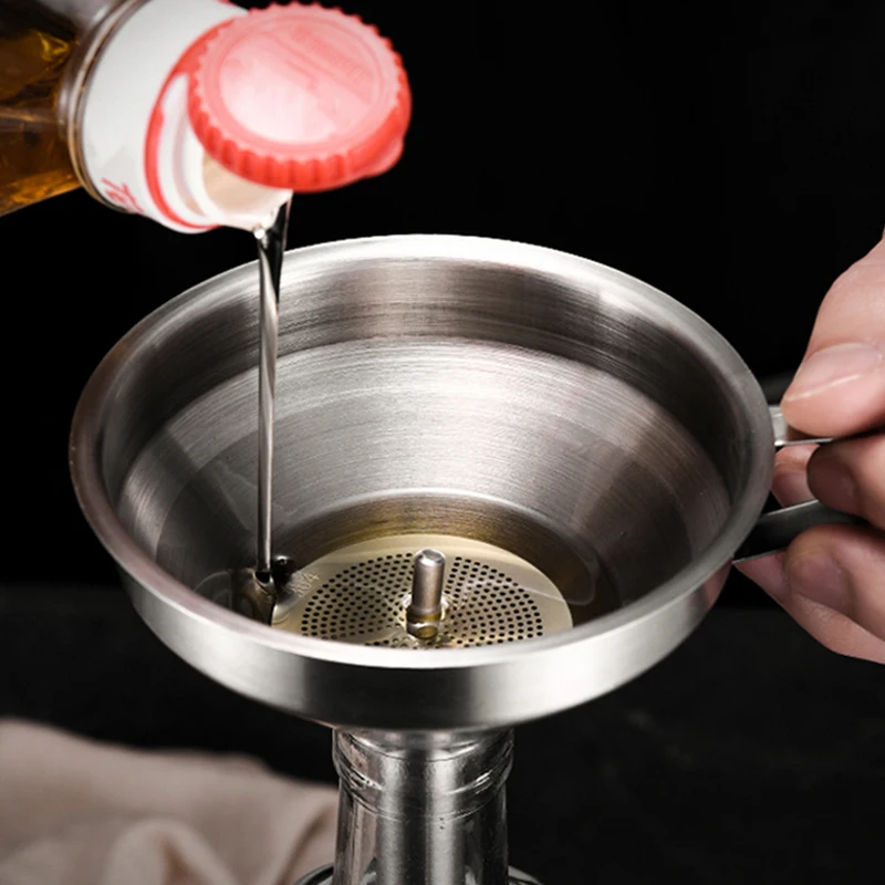 

Воронка кухонная из нержавеющей стали, воронка для жидкости с сетчатым фильтром