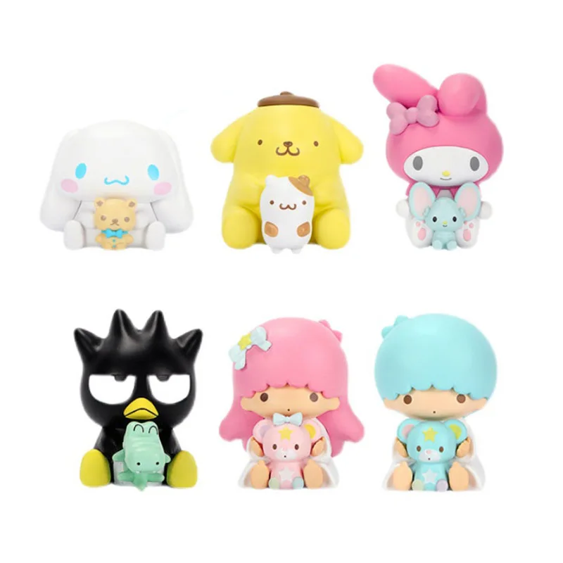 

Melody Kuromi Cinnamoroll LittleTwinStars Kuromi экшн-фигурка модели игрушки подарки