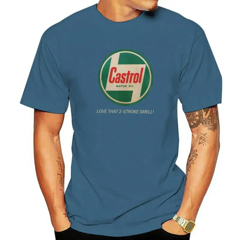 

Men Classic Castrol Motor Oil Retro Logo T Shirts 100% Cotton Clothing Novelty Short Sleeve O Neck Tee Shirt Printed T-Shirt
