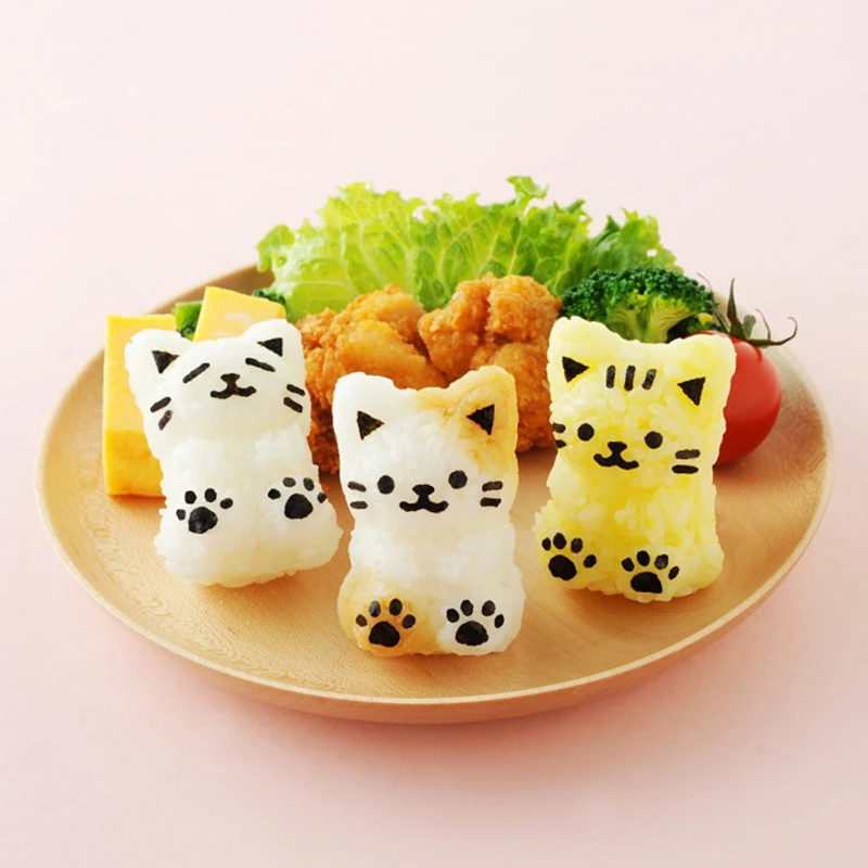 рисовые онигири. рисовый шарик кот. обед японский красивый. японские онигири. рисовые онигири.