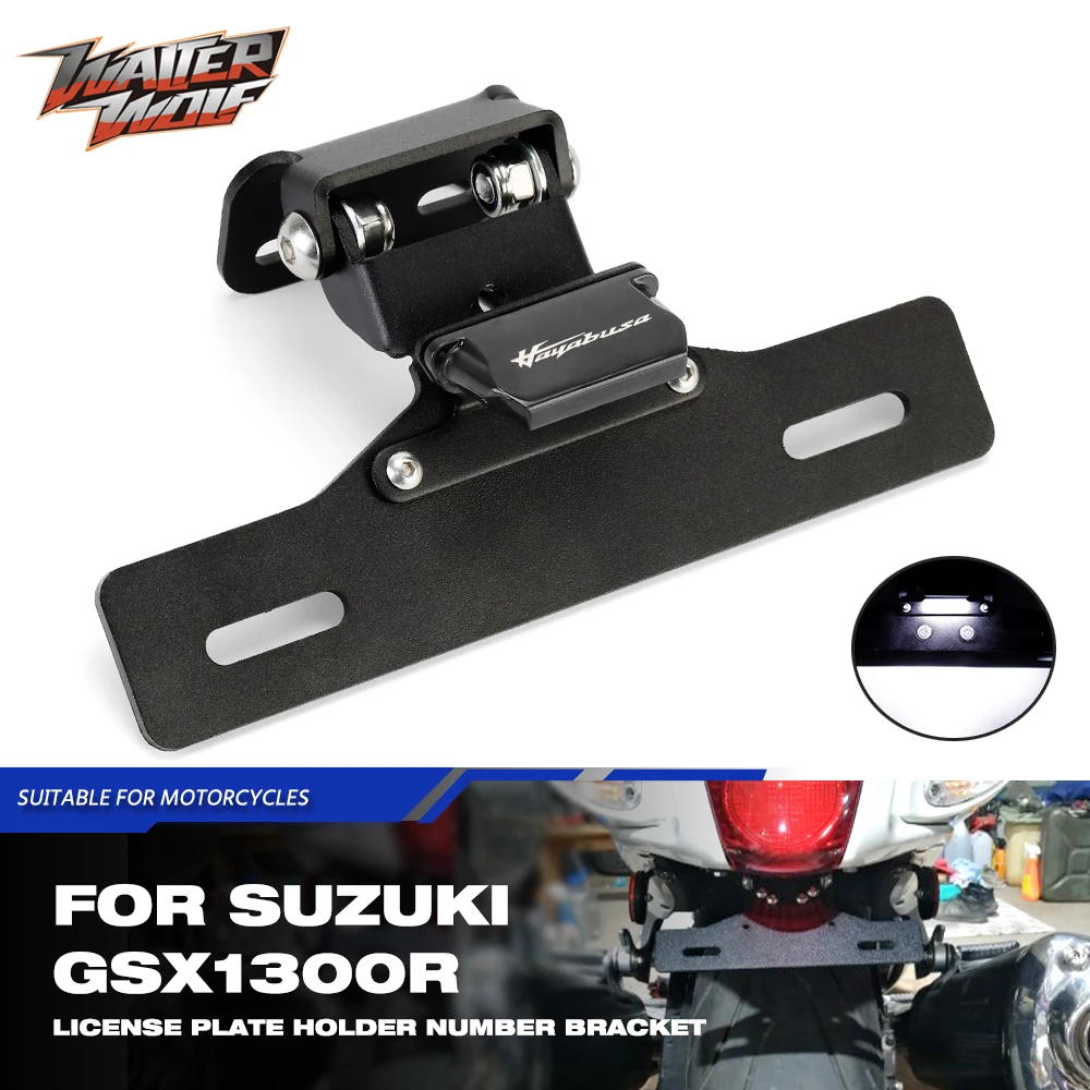 

For SUZUKI HAYABUSA GSX1300R 2008-2022 License Plate Holder Tail Tidy Fender Eliminator Motorcycle Accessories LOGO GSX 1300R