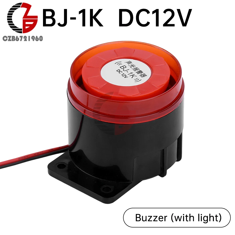 

AC220 В постоянного тока 24 В постоянного тока 12 В Автоматическая фотосирена двойная звуковая и визуальная сигнализация Анти-Вор зуммер звуковой сигнал резервная сигнализация лампы звуковой сигнал