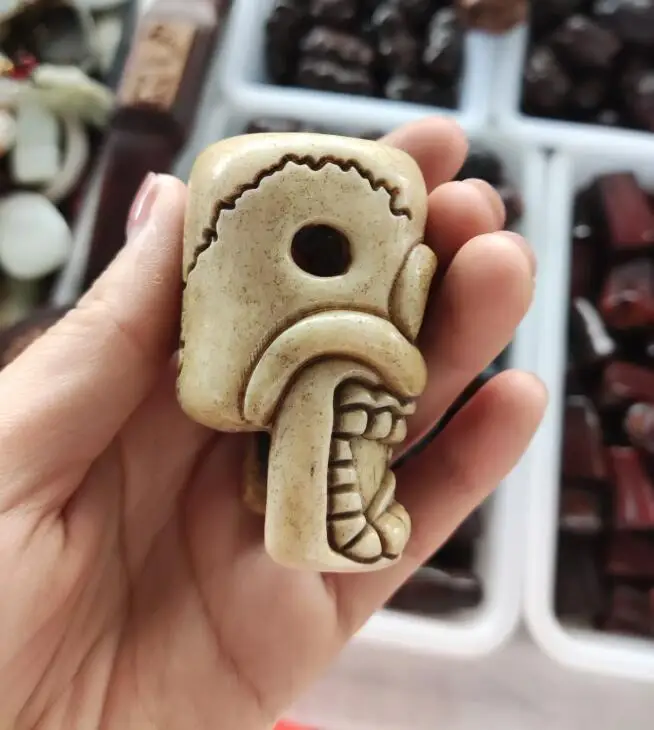 Коллекция тибетских рогов быка подвеска в виде головы