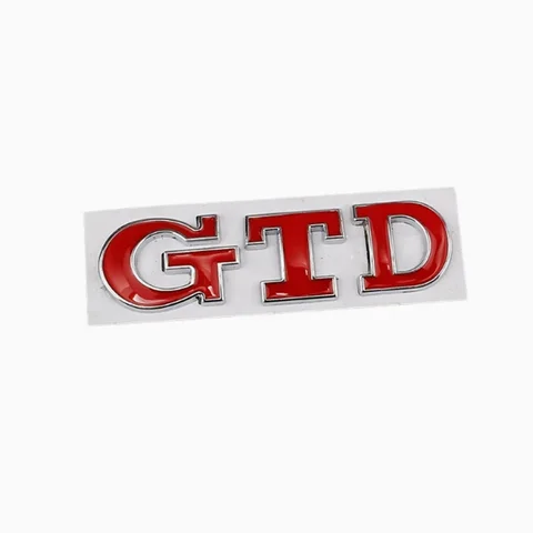 Подходит для Volkswagen Golf 6, 7-го поколения GTD Performance Logo, персонализированная металлическая наклейка на багажник GTD, автомобильная наклейка
