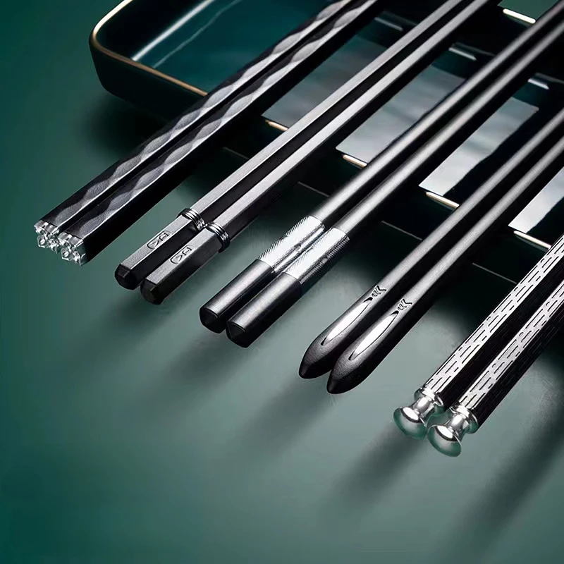 

5Pairs Plastic Reusable Non-slip Chopstick Food for Sushi Chopsticks Kitchen Family Chopsticks