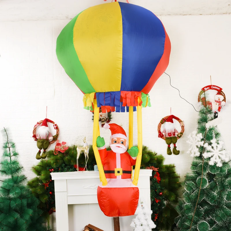 180 См Санта-Клаус Надувное Рождественское Украшение Со Светодиодной Подсветкой