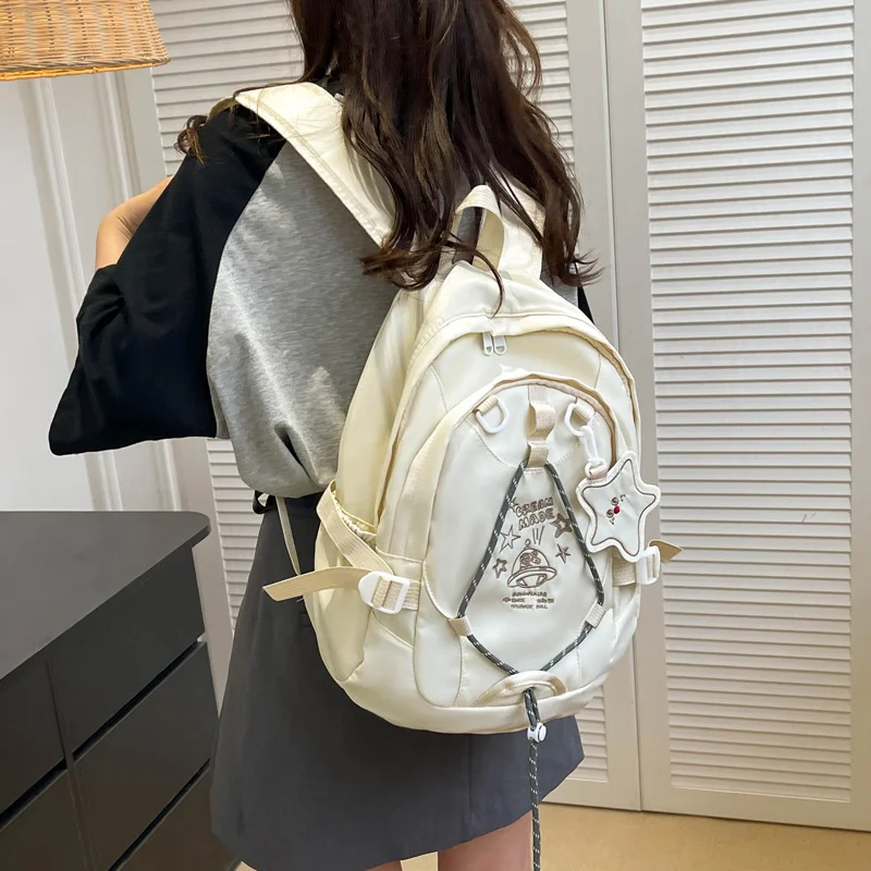 

Женский рюкзак кавайная эстетика, сумка для книг в японском стиле Харадзюку, дорожная сумка для ноутбука, вместительная школьная сумка, школьный портфель для студентов