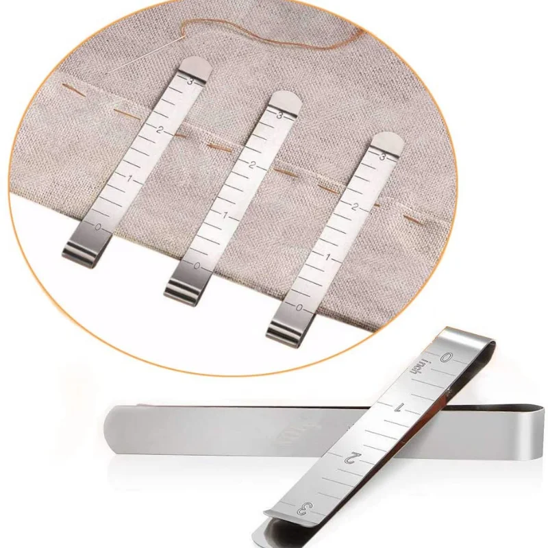 

Приспособления для квилтинга, зажимы из нержавеющей стали для подшивания, 3 дюйма, измерительная линейка, швейные зажимы для чудо, зажимы дл...