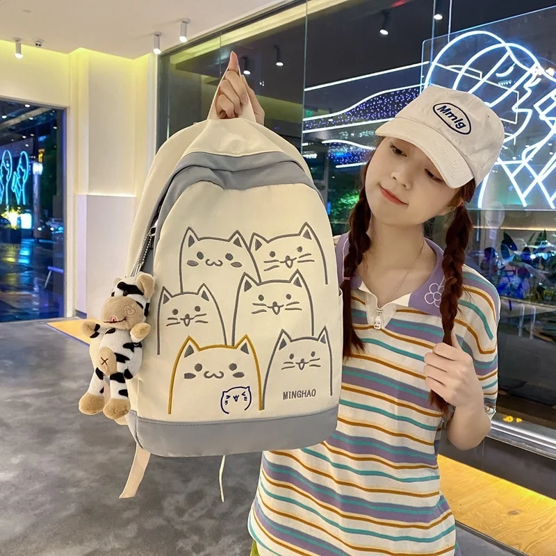 

Cute Ins Style Backpack for Female High School Students, Middle School Students, Backpacks, Lightweight Primary School Backpacks