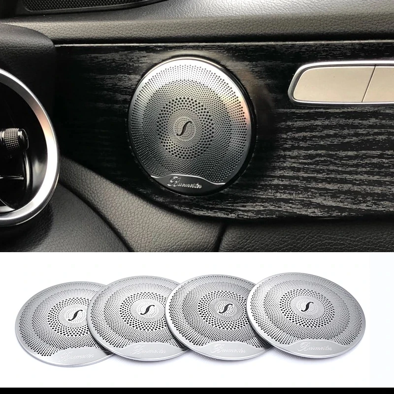 

Car Audio Speaker Cover Trim Door Loudspeaker Cover Trim for Mercedes Benz E/C/GLC Class W213 W205 Car Accessories New