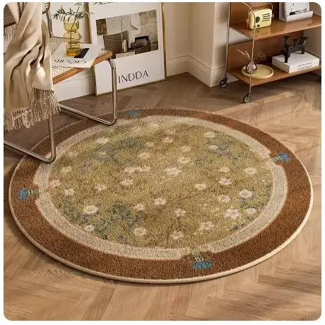 Ретро ковер в американском стиле круглые цветы сад гостиная спальня кабинет